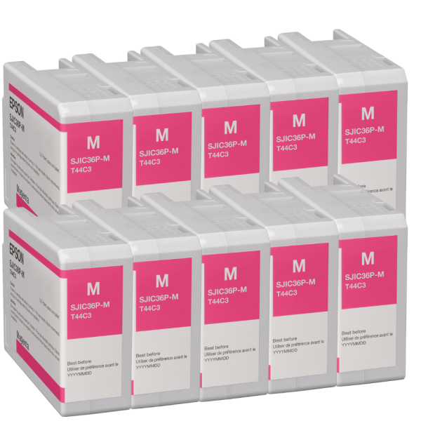 Epson C6000 / C6500 Tintenkartusche magenta 10er Set
